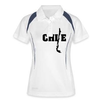 Chili (ID: 002004) - Polo respirant Femme - blanc/marine - Devant