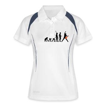 evolution_guitar_112013_a_2c - Women's Polo breathable - white/navy - Front