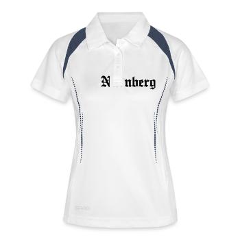 Nuremberg Nuremberg - Polo respirant Femme - blanc/marine - Devant