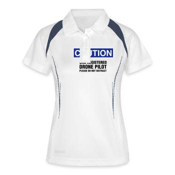 Drone Pilot - Women's Polo breathable - white/navy - Front