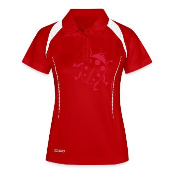 Ladybug 1 - Women's Polo breathable - white/navy - Front