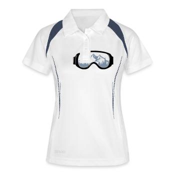Lunettes de ski - Polo respirant Femme - blanc/marine - Devant