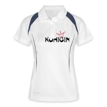 QUEEN - Women's Polo breathable - white/navy - Front