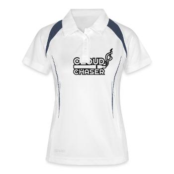 Cloudchaser - Frauen Polo atmungsaktiv - Weiß/Navy - Vorne