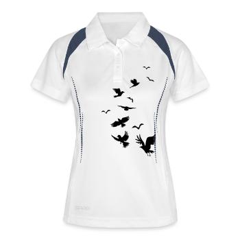 Departure of the Raven - Women's Polo breathable - white/navy - Front