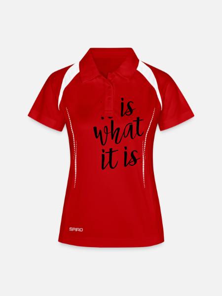 It Is What It Is - Women's Polo breathable - white/navy