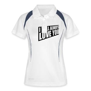 I will always love - Women's Polo breathable - white/navy - Front