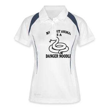 Serpent Animal - Polo respirant Femme - blanc/marine - Devant