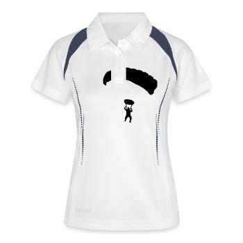 Skydiving - Women's Polo breathable - white/navy - Front