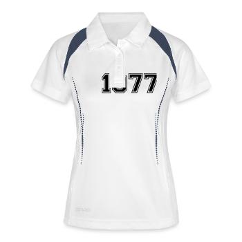 1977 - Women's Polo breathable - white/navy - Front