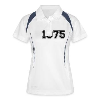 1975 - Frauen Polo atmungsaktiv - Weiß/Navy - Vorne