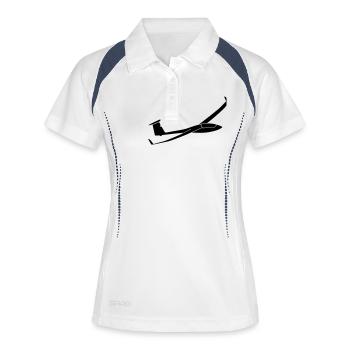 Glider "Ventus2ax" - Women's Polo breathable - white/navy - Front