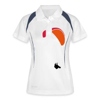 Paraglider - Women's Polo breathable - white/navy - Front