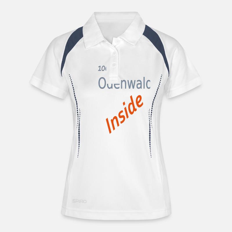 100% odenwald inside - Women's Polo breathable - white/navy