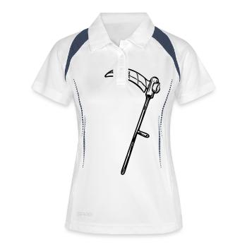 Senses aiguës Vector - Polo respirant Femme - blanc/marine - Devant