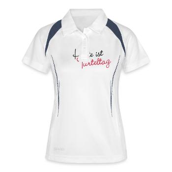 Today is Turteltag - Women's Polo breathable - white/navy - Front