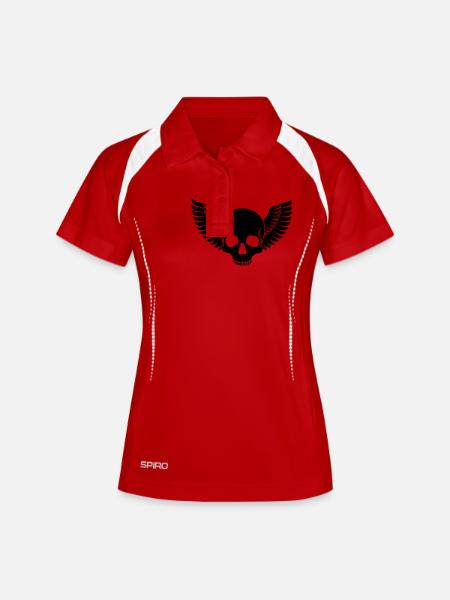 Skull Wings - Women's Polo breathable - white/navy