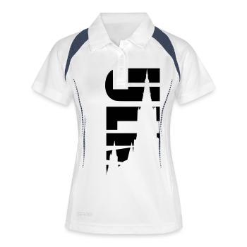 Ulm - Frauen Polo atmungsaktiv - Weiß/Navy - Vorne