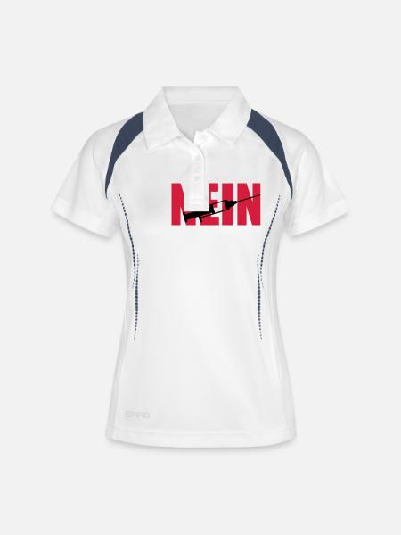 No syringe - Women's Polo breathable - white/navy