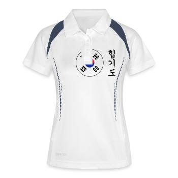 Hapkido / Hapkidoin / Martial Arts / Fight - Polo respirant Femme - blanc/marine - Devant