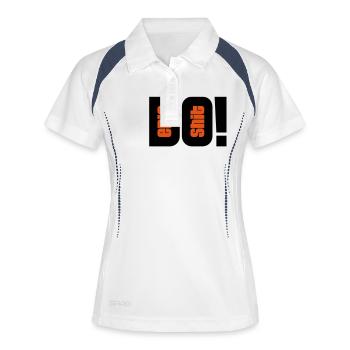 Do Epic Shit - 2 couleurs - Polo respirant Femme - blanc/marine - Devant