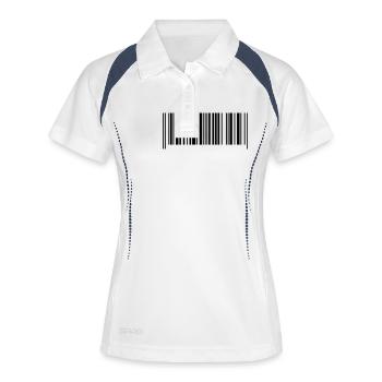 Barcode made in France - Women's Polo breathable - white/navy - Front