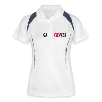 game over - Women's Polo breathable - white/navy - Front