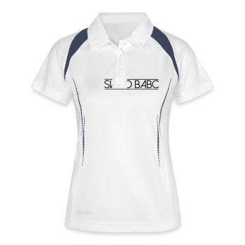 Švabo Babo - Frauen Polo atmungsaktiv - Weiß/Navy - Vorne