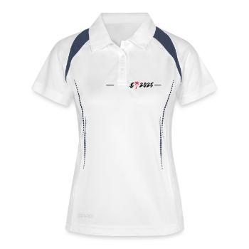 Malle 2025 - Women's Polo breathable - white/navy - Front