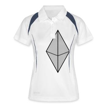 Diamant - Polo respirant Femme - blanc/marine - Devant