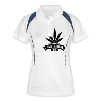 amsterdam - Women's Polo breathable - white/navy - Front