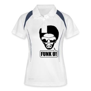 Pimp - Polo respirant Femme - blanc/marine - Devant
