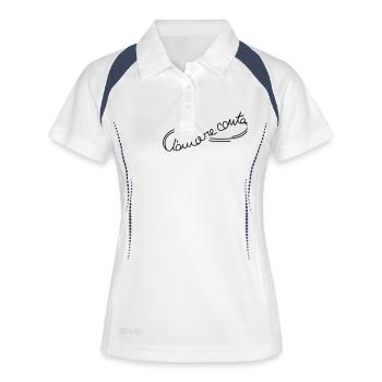 l'amore_conta_ac4 - Women's Polo breathable - white/navy - Front