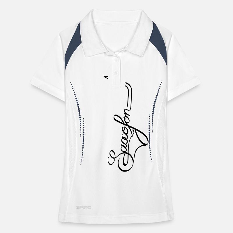 Saxophon Frauen Polo atmungsaktiv