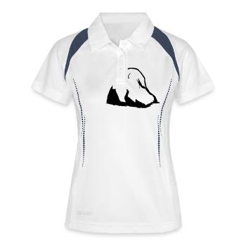 Boulder - Frauen Polo atmungsaktiv - Weiß/Navy - Vorne