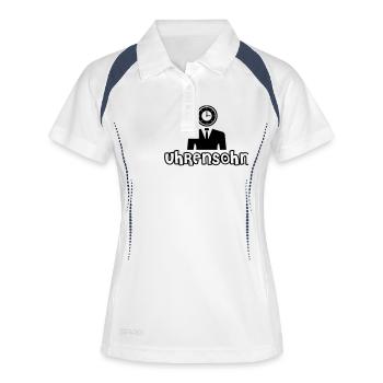 Watches son - Women's Polo breathable - white/navy - Front