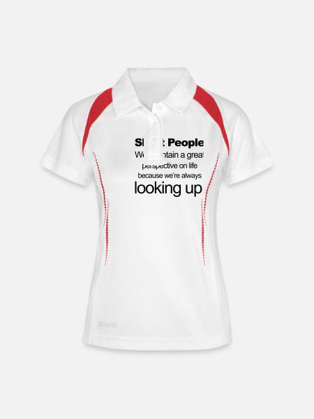 Short People - Women's Polo breathable - white/navy