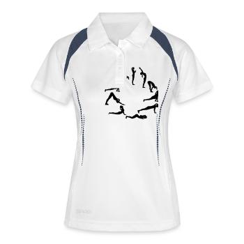 Yoga - Women's Polo breathable - white/navy - Front