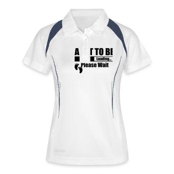 Aunt To Be Loading Please Wait - Women's Polo breathable - white/navy - Front