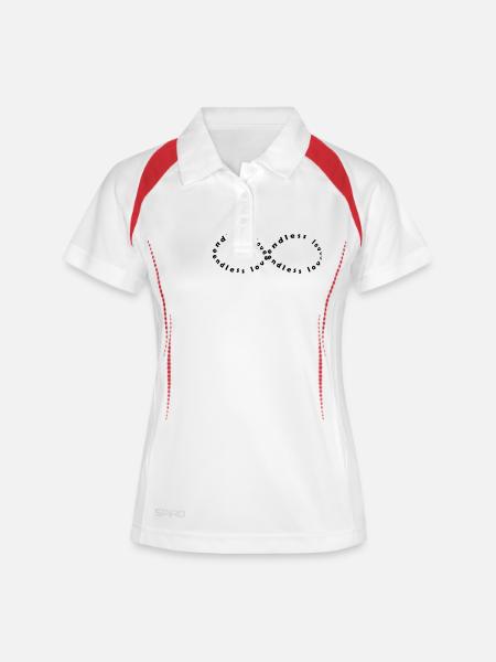 endless love - Women's Polo breathable - white/navy