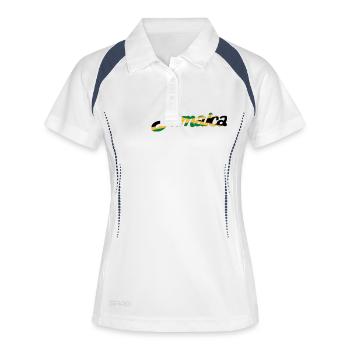 Jamaica - Frauen Polo atmungsaktiv - Weiß/Navy - Vorne