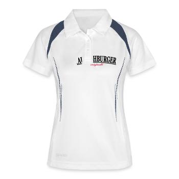 Augschburger, Original - Frauen Polo atmungsaktiv - Weiß/Navy - Vorne