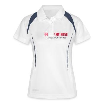 Out of my mind - Polo respirant Femme - blanc/marine - Devant