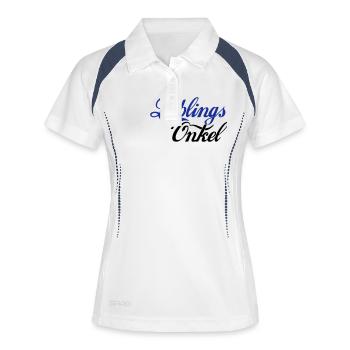 Lieblings Onkel - Frauen Polo atmungsaktiv - Weiß/Navy - Vorne