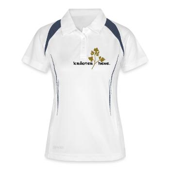 Kräuterhexe - Polo respirant Femme - blanc/marine - Devant