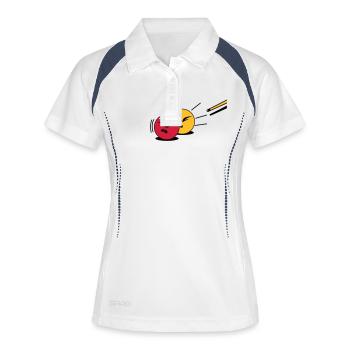 billard - Women's Polo breathable - white/navy - Front
