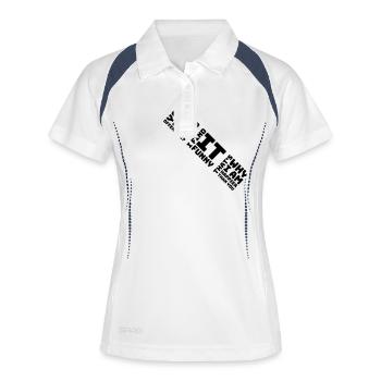 Vous trouvez cela offensant - Polo respirant Femme - blanc/marine - Devant