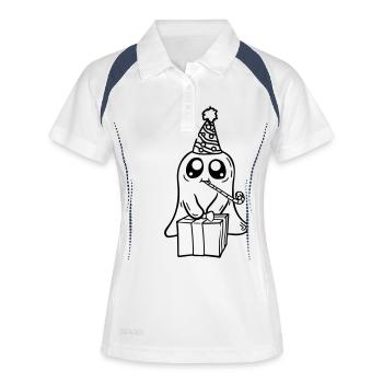 Dear Geist celebrates birthday - Women's Polo breathable - white/navy - Front