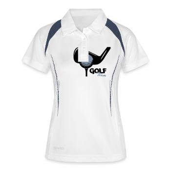 Golf Team - Women's Polo breathable - white/navy - Front