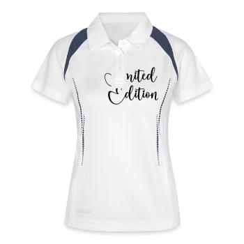Édition limitée 1 - Polo respirant Femme - blanc/marine - Devant